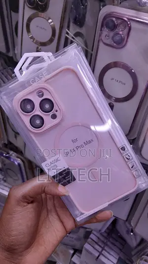 Pink Translucent Case for iPhone 14 Pro Max