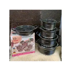 Bosch 10-PC Black Stainless Steel Cookware Set - Non-Stick