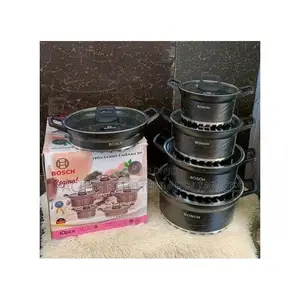 Bosch 10-PC Black Stainless Steel Cookware Set - Non-Stick