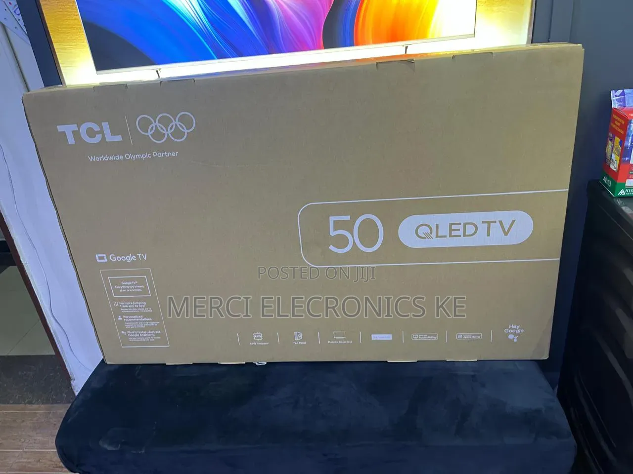 TCL TCL 50 Inch QLED Smart TV With Dolby Atmos and Google - 50T6D