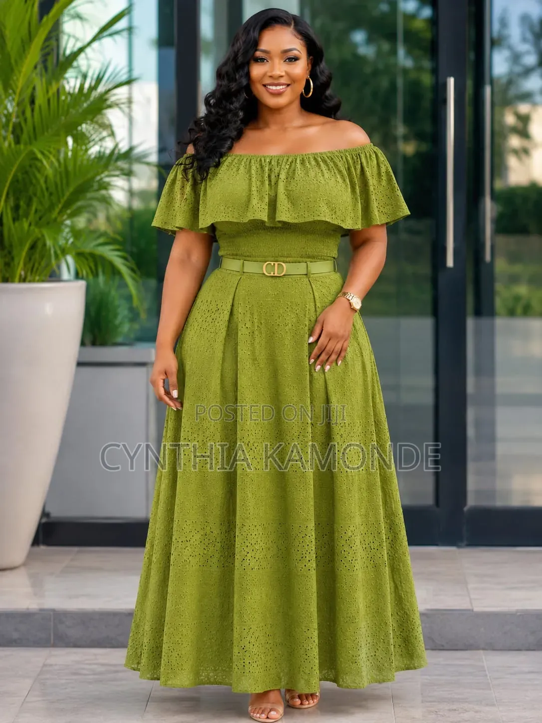 Offshoulder Top and Skirt Set