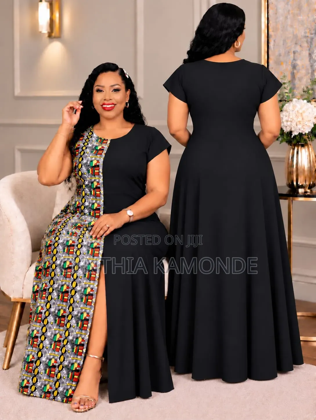 Front Slit Maxi Dress