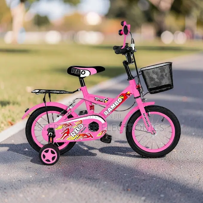 Quality Ensured 4–6 Years Size 16 Inch Color Pink Kids Bike Bicycle