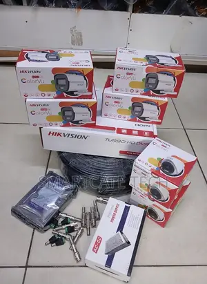 Hikvision 8CH CCTV System With 6 ColorVu Cameras Night Vision