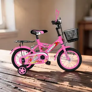 Fun-Filled 4–6 Years Size 16 Inch Color Pink Kids Bike Bicycle