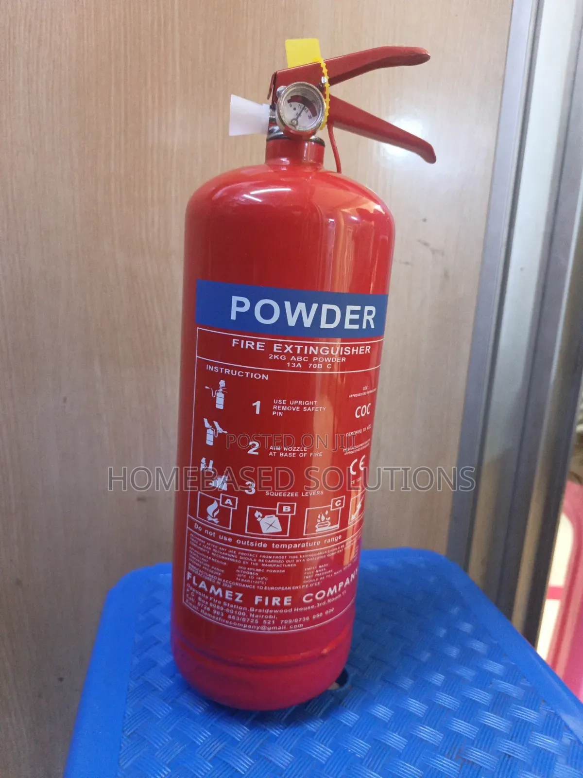 2 Kg Red ABC Dry Powder Fire Extinguisher