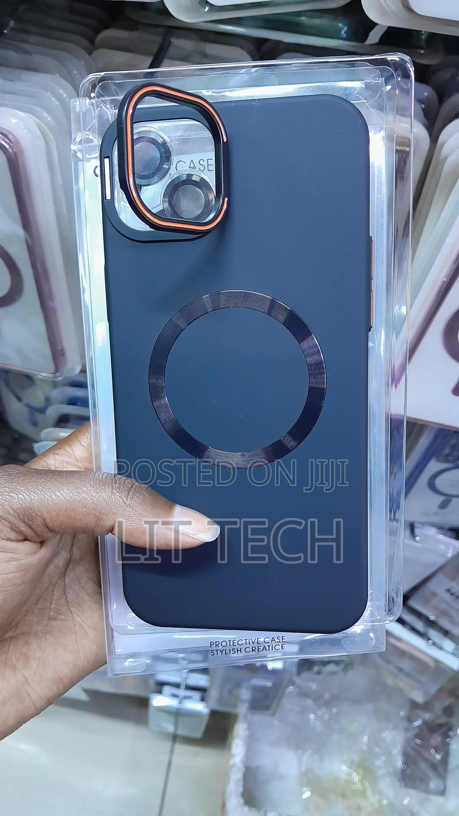 Camera Lens Shield Kickstand Case for iPhone 16 Pro Max