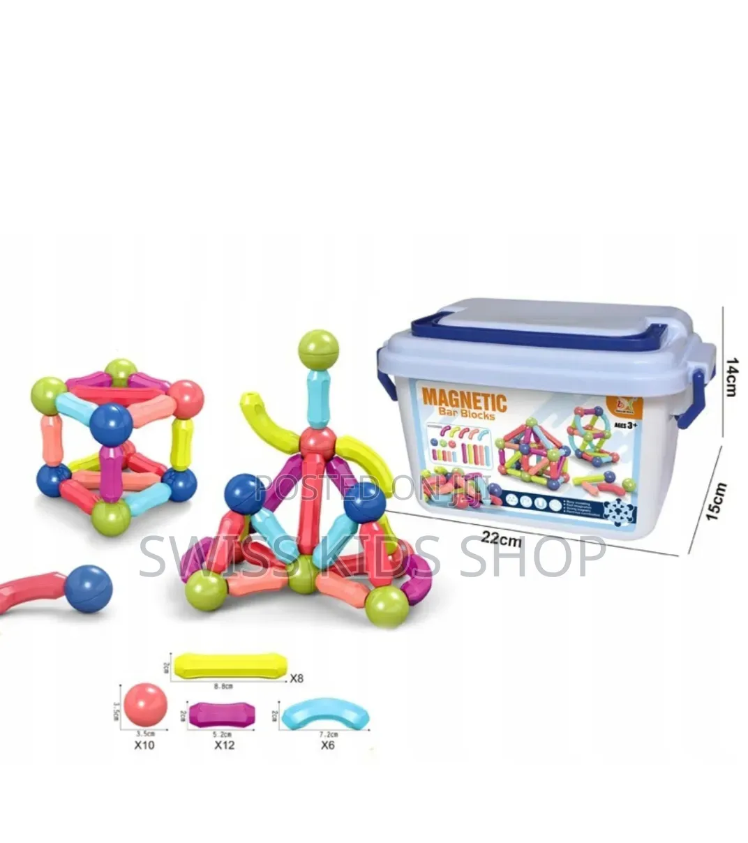 42 Pieces Magnetic Sticks / Magnetic Blocks