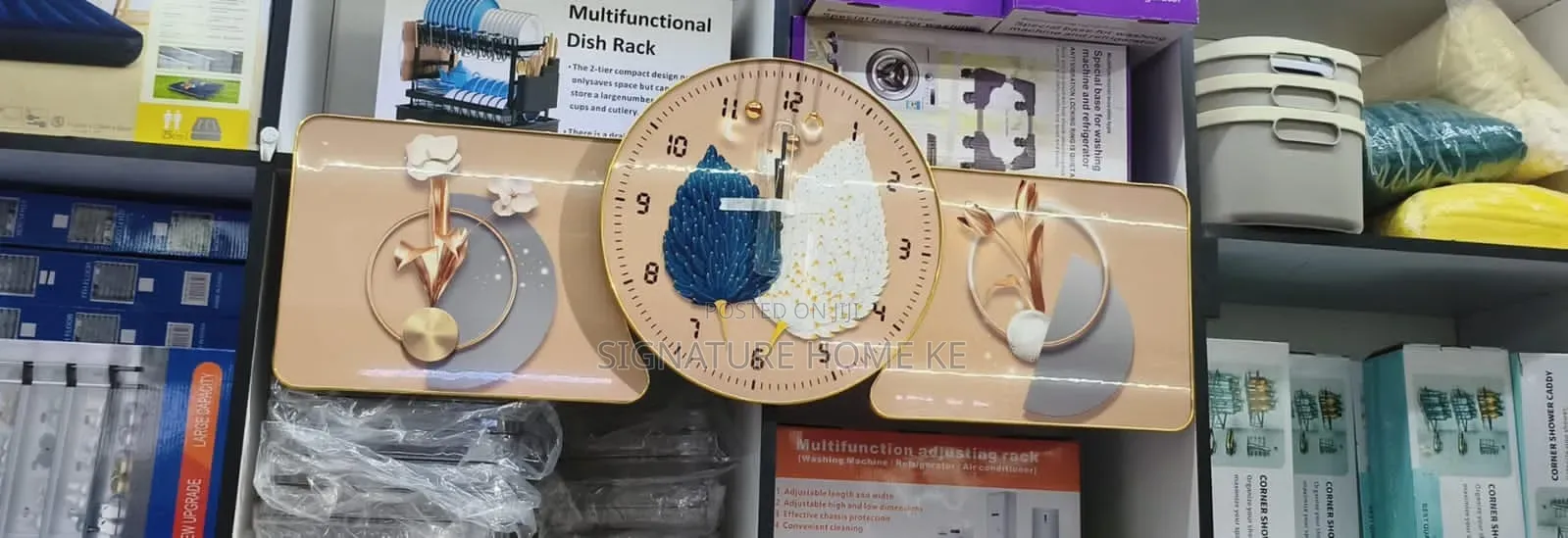 Elegant Wall Clock Wall Art Set