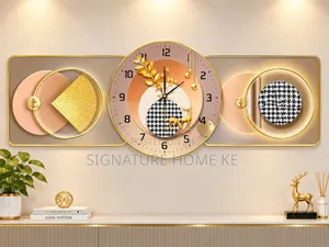 Elegant Wall Clock Wall Art Set