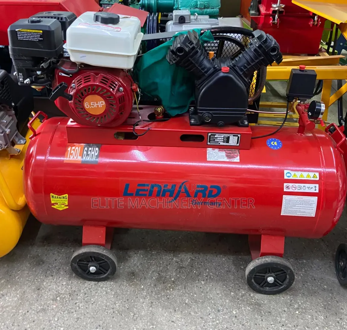 Lenhard 150L 6.5HP Petrol Air Compressor,