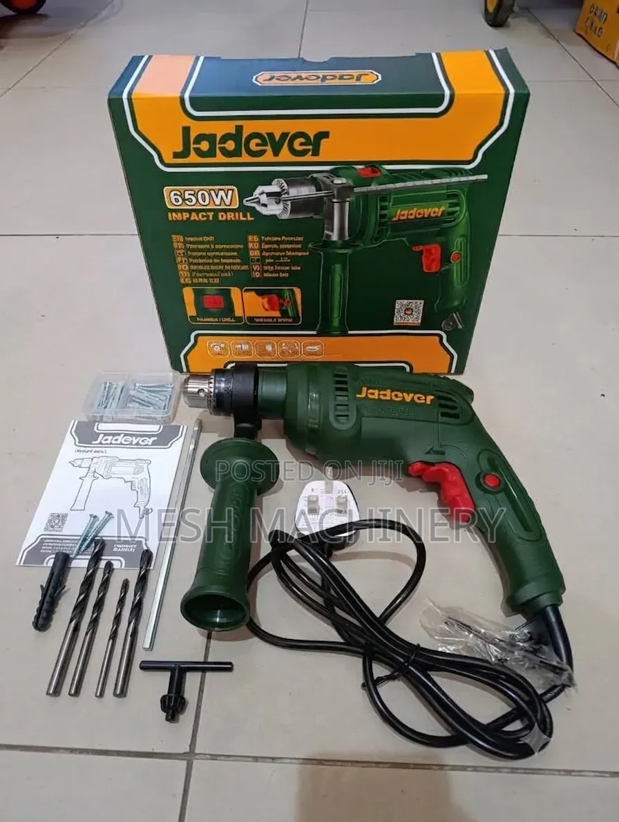 JADEVER 650W Electric Impact Drill Kit