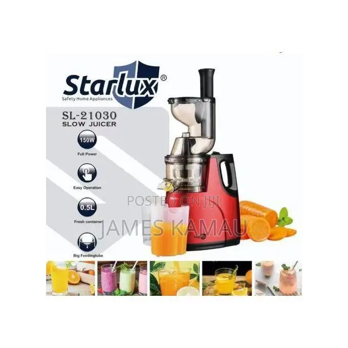Starlux High Yield Slow Masticating Juicer, Cold Press Juice Machines