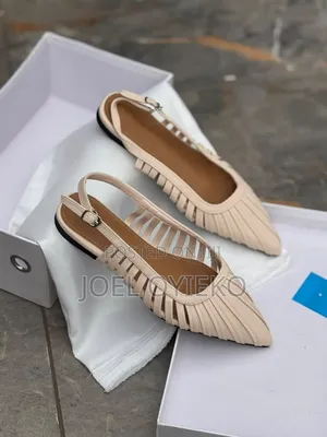 Slingback Pleated Flats