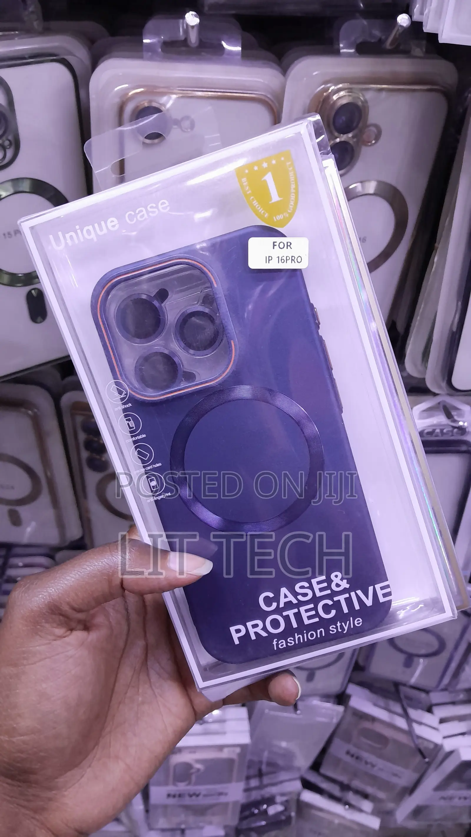 Blue Frosted Tpu Case for iPhone 16 Pro