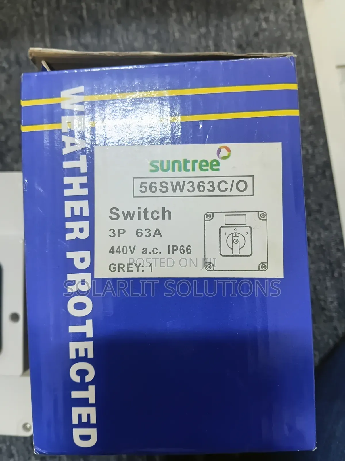 Suntree 3 Pole 63A 500V Manual Change Over Switch