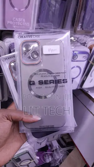 Gray Lens Shield Magnetic Case for iPhone 16 Plus