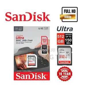 SanDisk Ultra SD Card | 512GB | Up to 150mb/S Read Speed