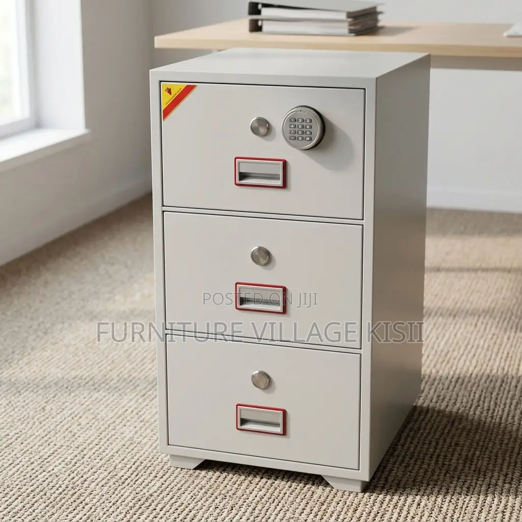 3-Drawer Fire Proof Office Safe