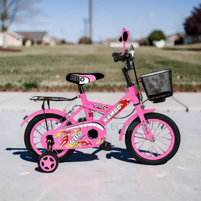 Child-Friendly 4–6 Years Size 16 Inch Color Pink Kids Bike Bicycle