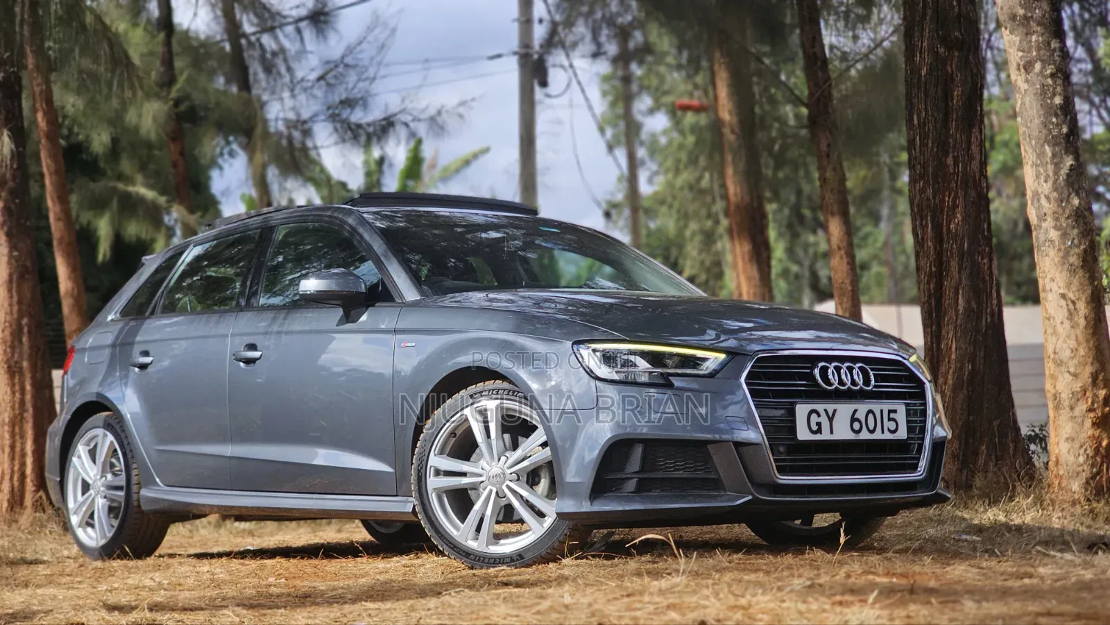 Audi A3 2.0T Titanium Premium FWD 2019 Gray