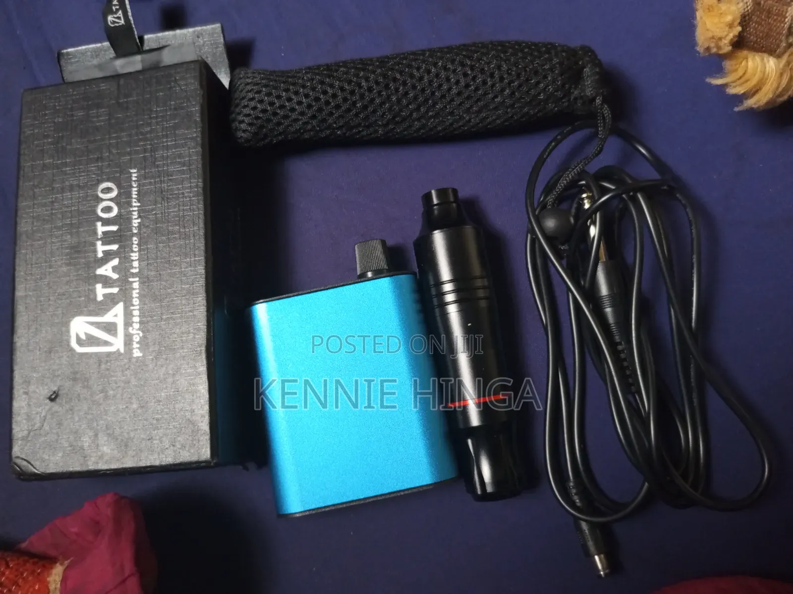 Professional Tattoo Machine Pen and Power Supply Unit With Steping Pad