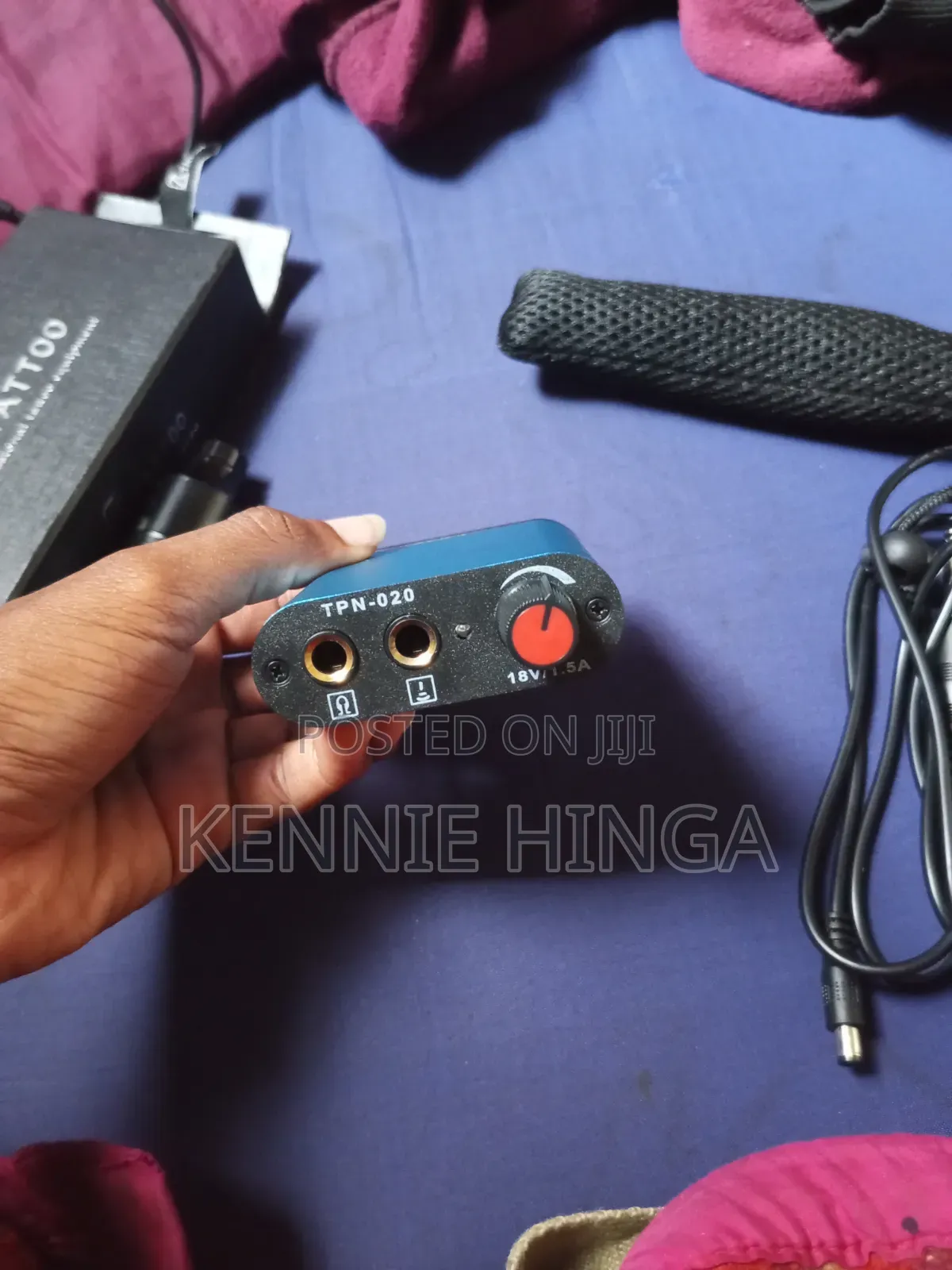 Professional Tattoo Machine Pen and Power Supply Unit With Steping Pad