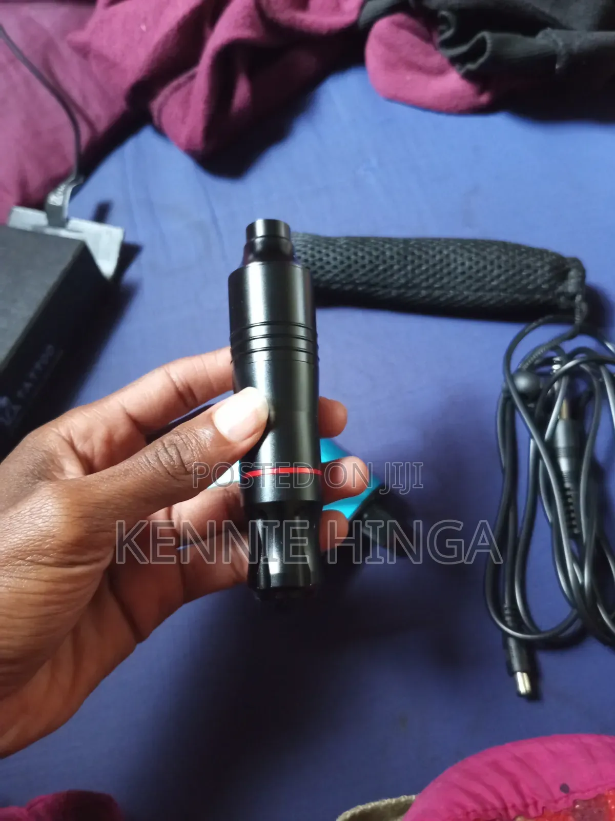 Professional Tattoo Machine Pen and Power Supply Unit With Steping Pad