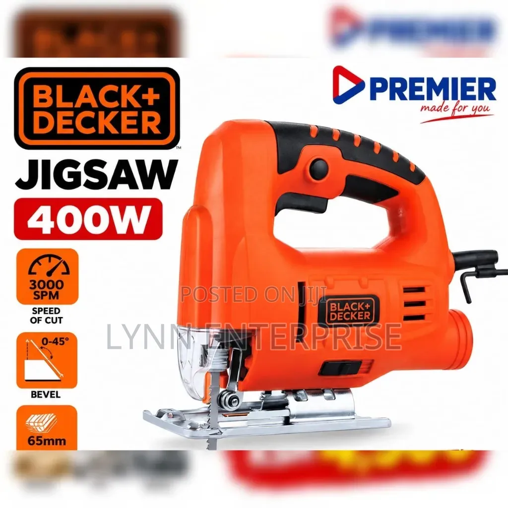 Premier Black Decker Jigsaw 400W With 3000spm