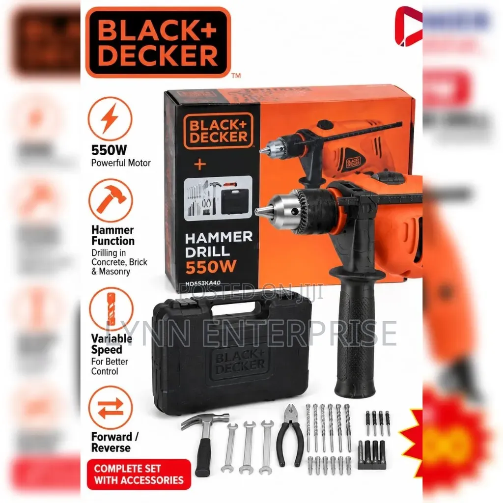 Premier 550w Black Decker Hammer Drill
