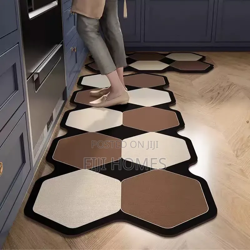 2pc Thick Super Absorbent Kitchen Mat Set | Non-Slip
