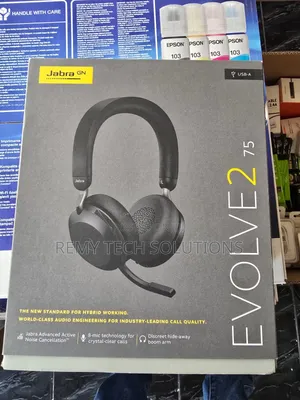 Jabra Evolve2 75 Wireless Headphone With Noise Cancellation