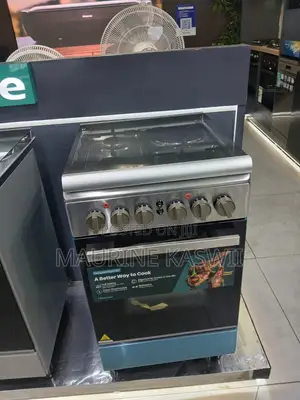 HISENSE 50cm by 55Cm Free Standing Stainless Steel 3Gas+1 Electric
