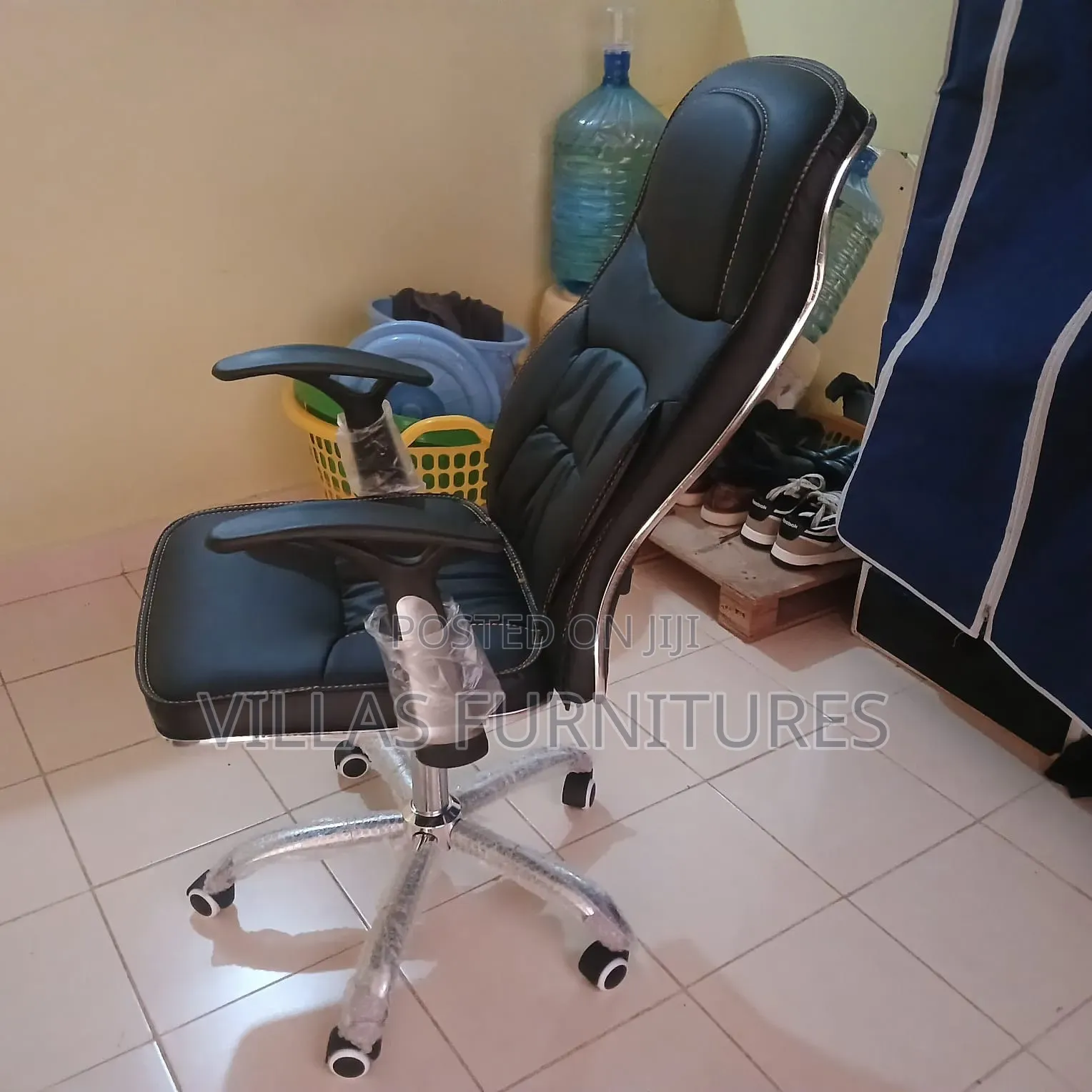 Generic Orthopedic Office Chair (High Back Leather)