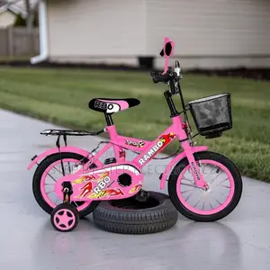 High-Quality 4–6 Years Size 16 Inch Color Pink Kids Bike Bicycle