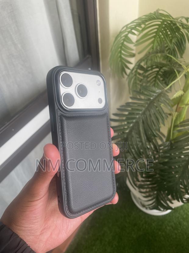 iPhone 17 Pro Premium Black Leather-Texture Case - main view