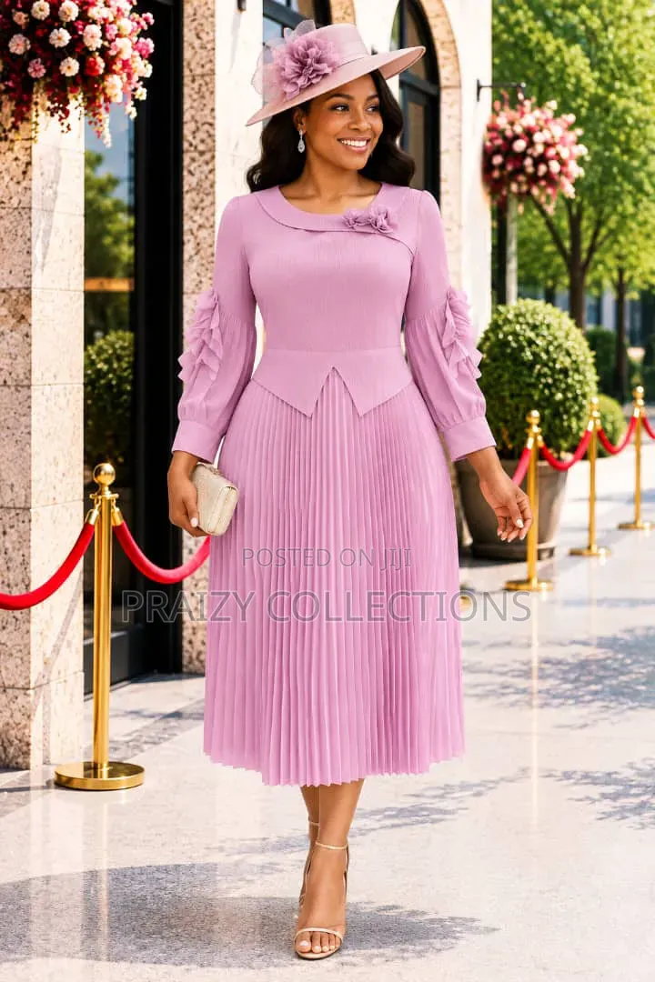 Blossom Grace Miyaki Pleated Maxi Dress