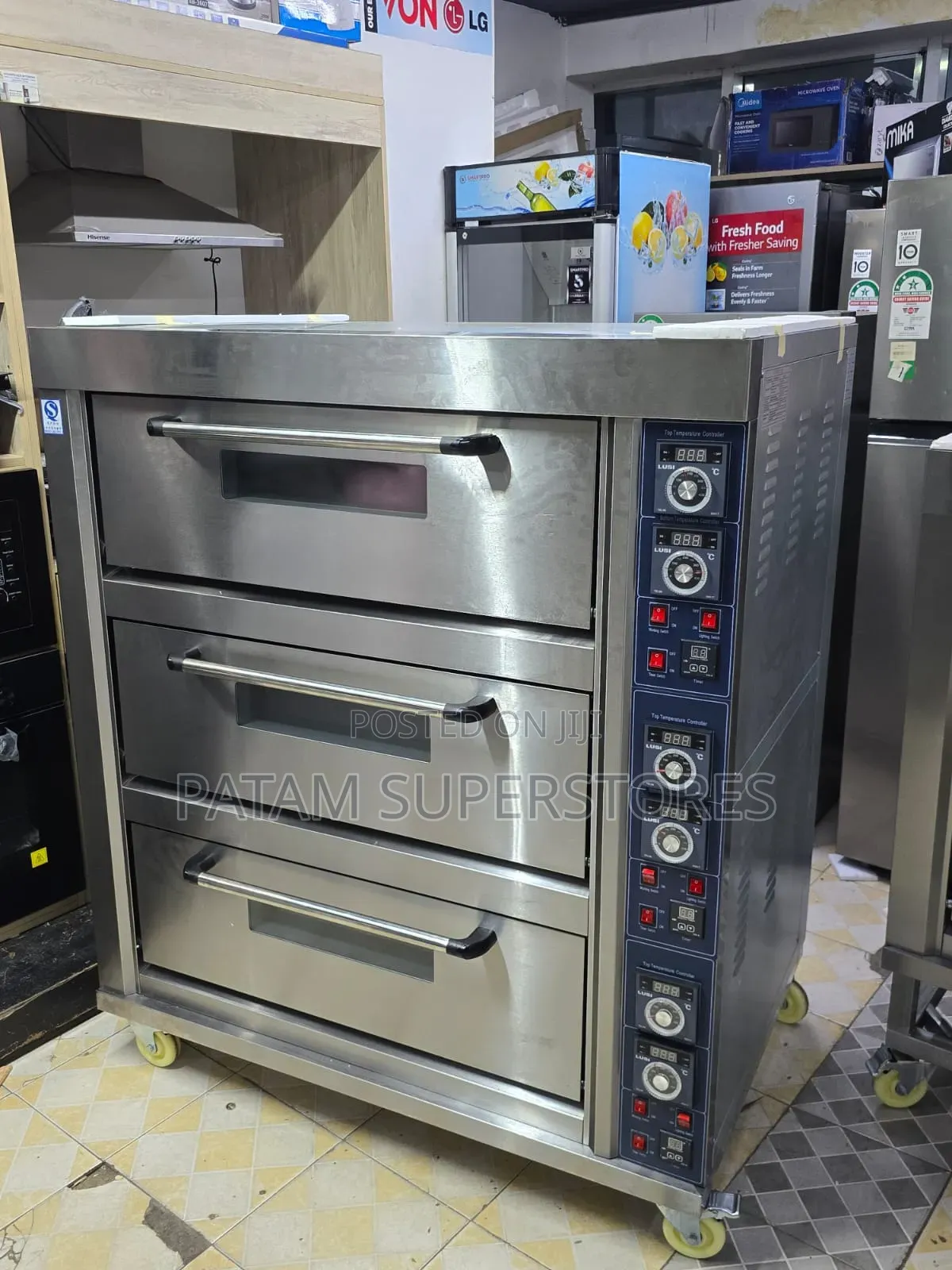 Commercial Oven 3 Deck 6 Tray