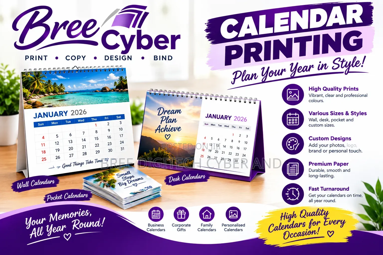 Calender Printing
