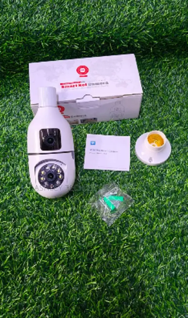 V380 Dual Bulb CCTV Camera – HD Panoramic View