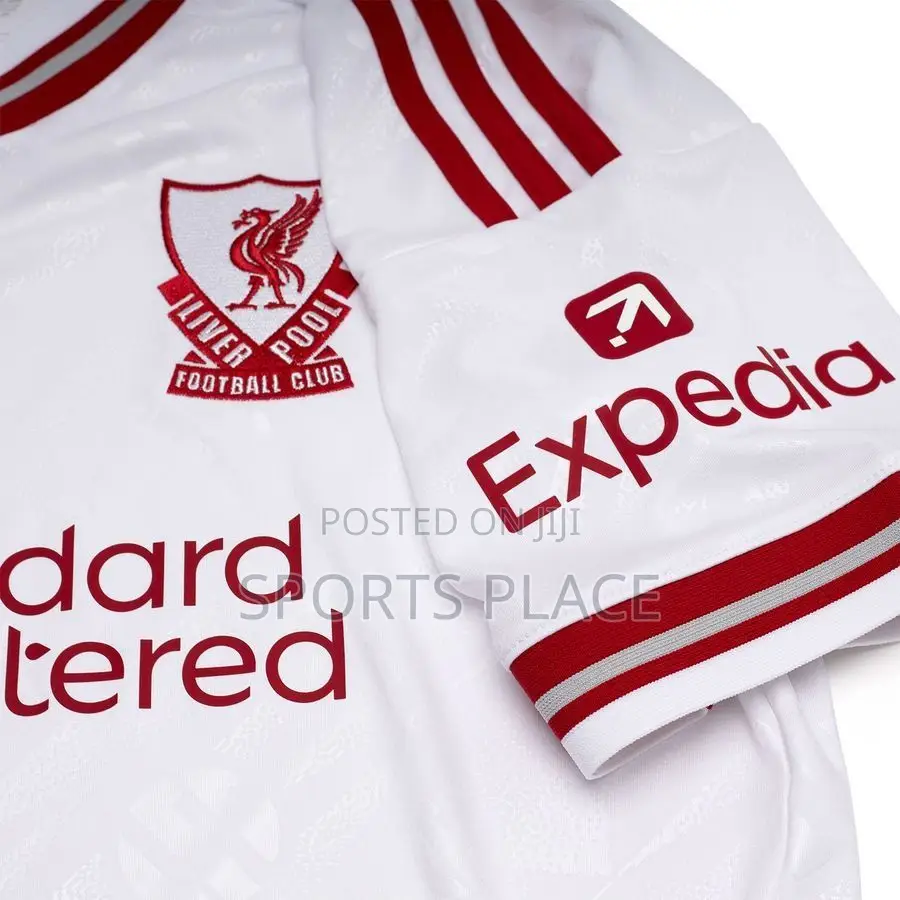 White Liverpool FC 26/27 Away Adidas Jersey