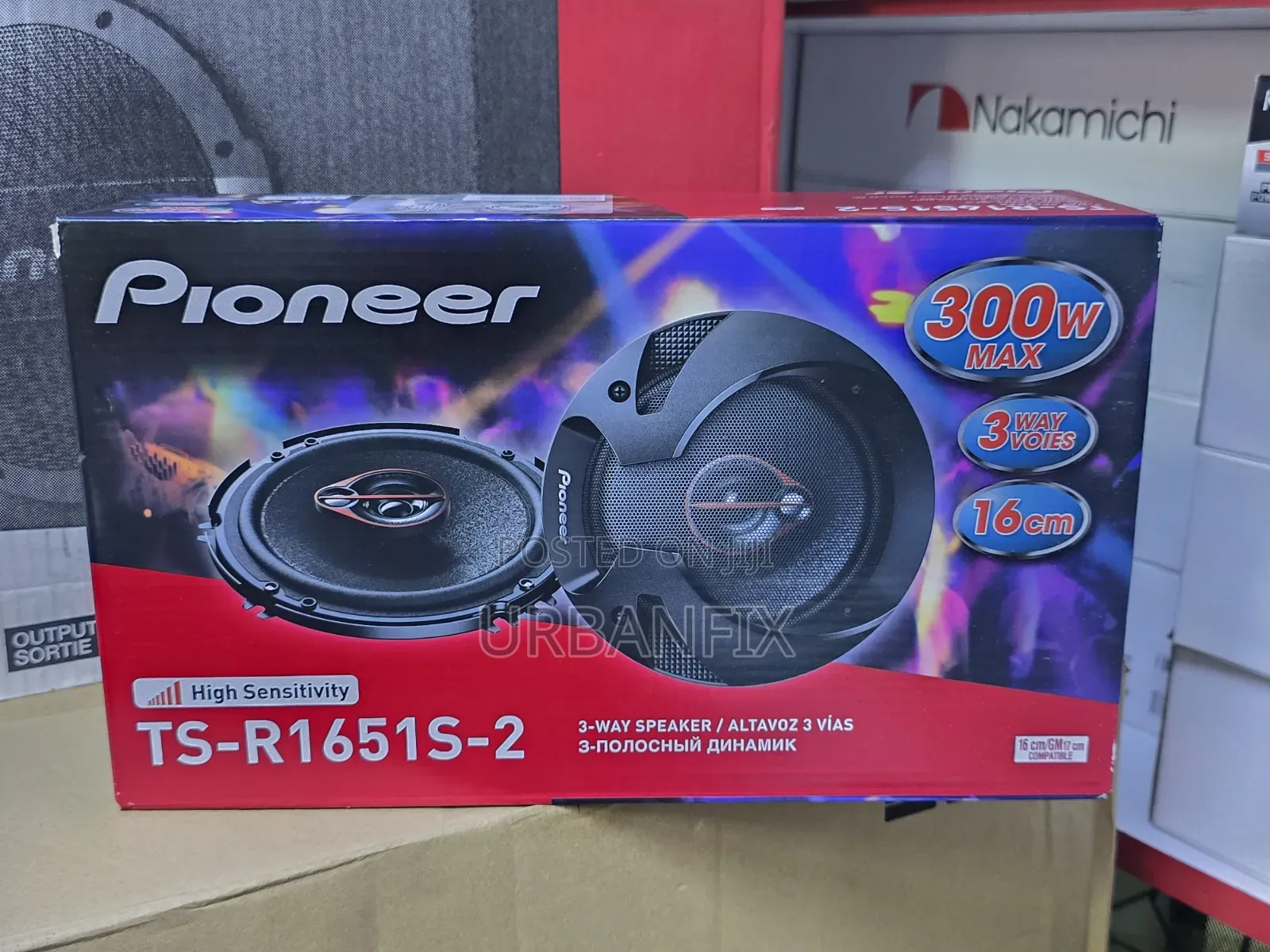 Pioneer TS-R1651S 300watts 6.5" Round Midrange Speakers