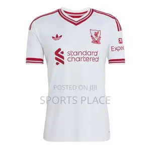 White Liverpool FC 26/27 Away Adidas Jersey