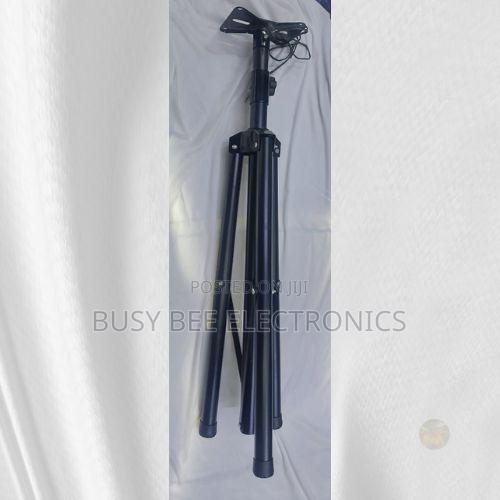 Universal Adjustable Folding Tripod Stand – Black (Camera/Light/Projec - main view