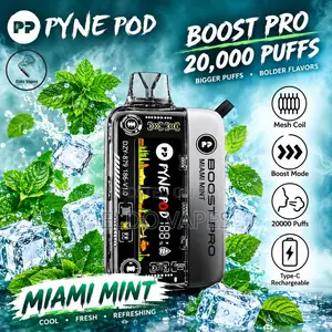 Pyne Pod Boost Pro 20,000 Puffs Vape With Variable Voltage