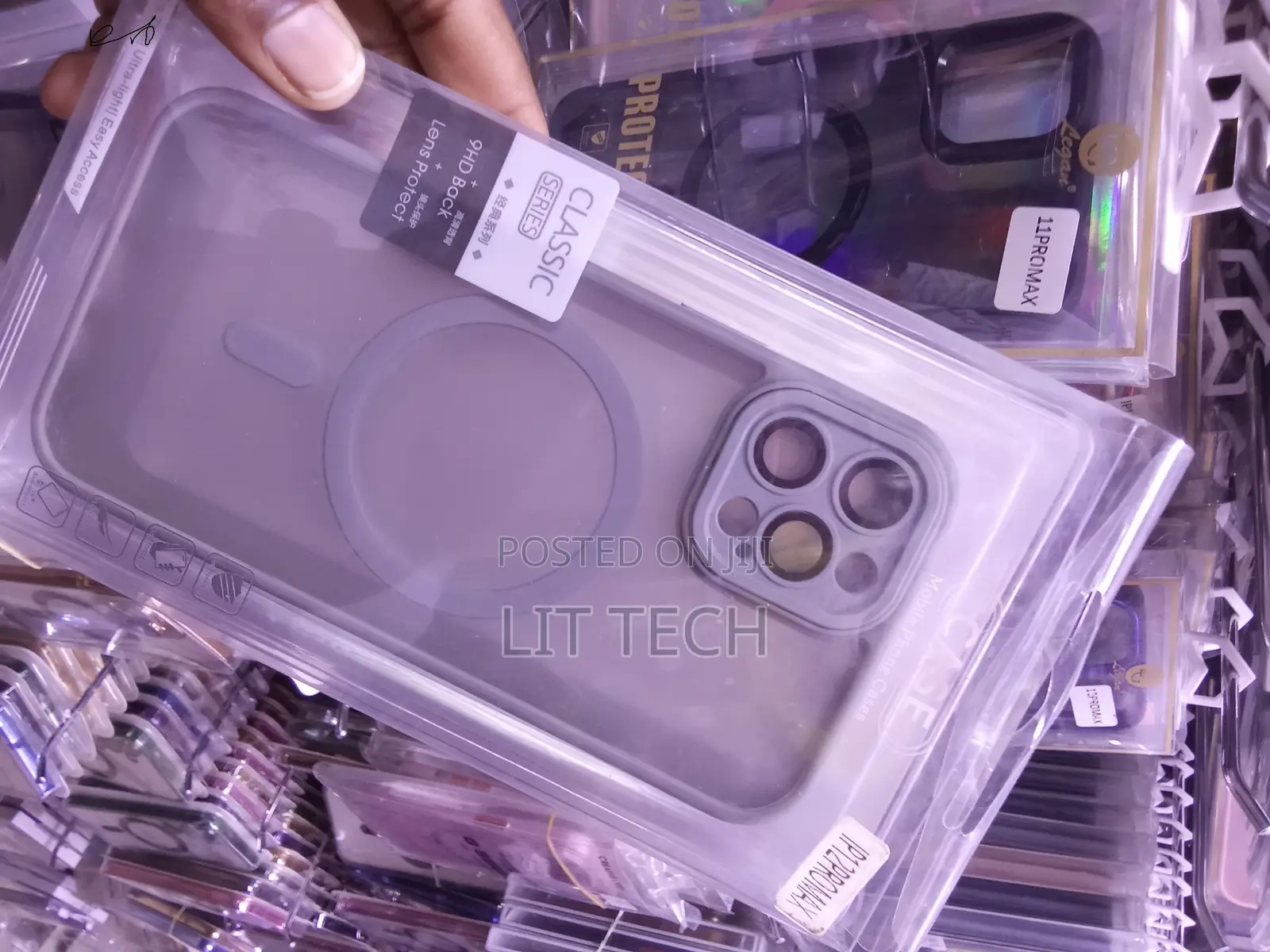 Grey Classic MagSafe Case Explicitly for the IP12PROMAX