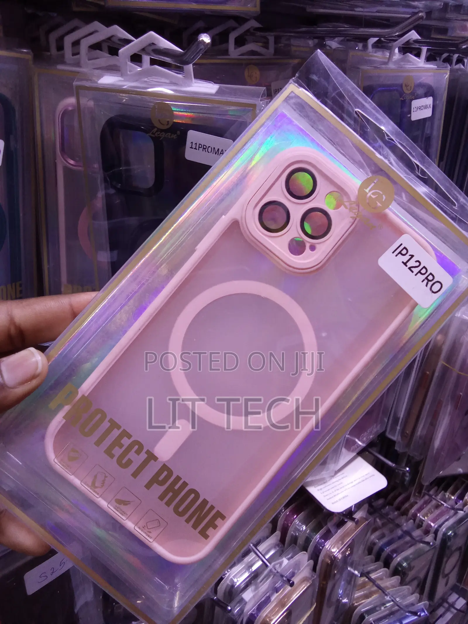 Pink Legan MagSafe Transluscent Case Explicitly for the iPhone 12 Pro