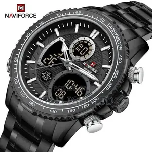 NAVIFORCE Fashion Chronograph Watch – Black Edition