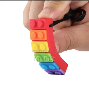 Rainbow Brick Sensory Chew Necklace - For Autism / ADHD / Sensory Kids