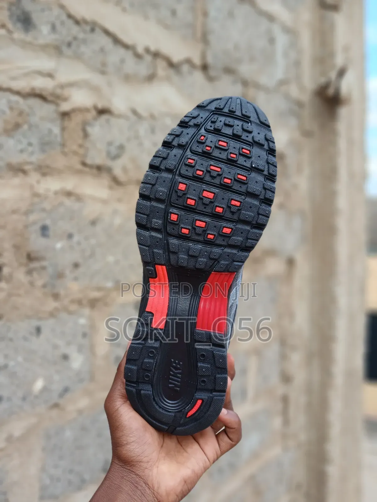 Grey and Black Nike P-6000 Sneaker